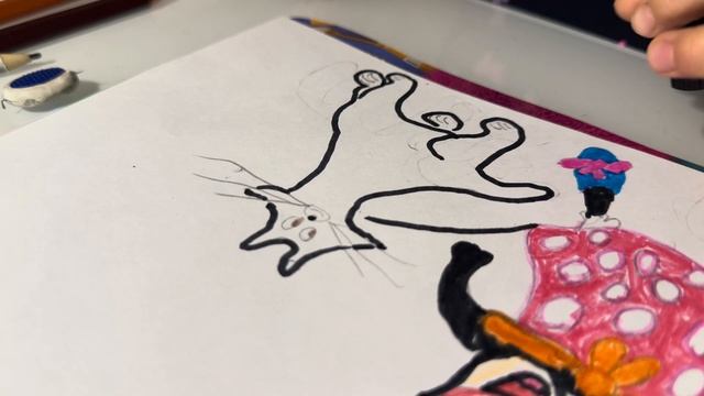 ? Drawing - 5 - Minnie Mouse's CAT - Рисую 5 - Котик Мини-Маус смотреть онлайн