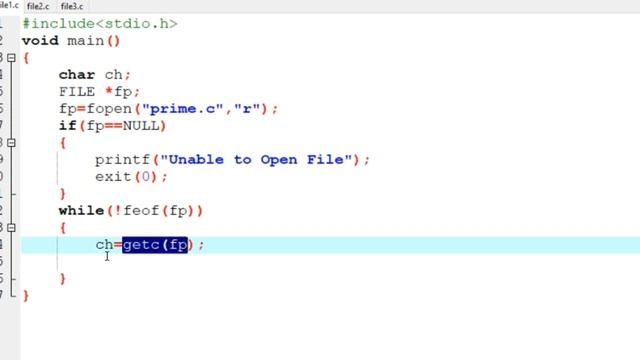 C Program 27: File Handling Program to read a file – смотреть онлайн ...