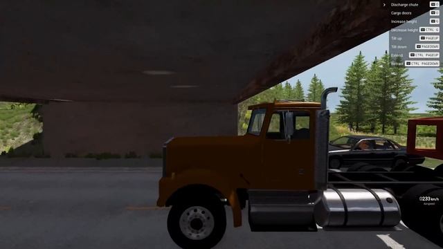 ТОРМОЗИТЬ БЫЛО ПОЗДНО! НЕ ПРОЛЕЗ ПОД НИЗКИМ МОСТОМ | BeamNG.drive смотреть онлайн