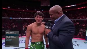 UFC ноче Рауль Росас jr слова после боя  UFC noche Raul Rosas jr words after the fight