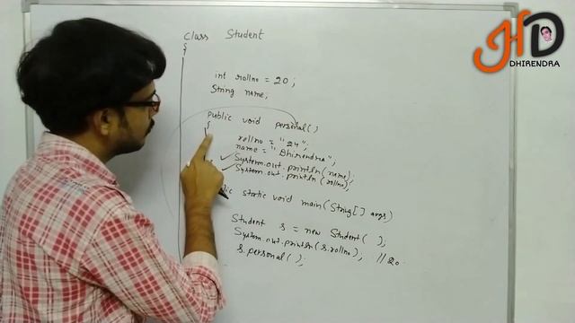 How to create Java Program with Object & without Object? | Basic Java Programming | Hello DHIRENDRA