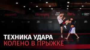 Техника удара - колено в прыжке