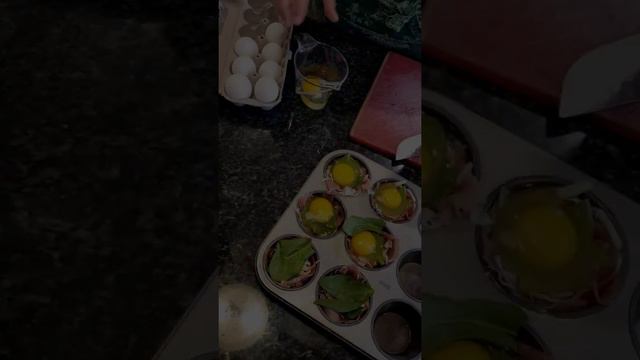 Prosciutto egg 🥚  cups