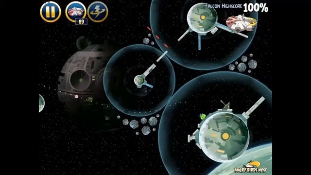 Angry Birds Star Wars 6-9 Death Star 2 Millennium Falcon Gold Medal смотреть онлайн