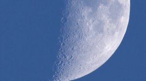 Fast Forward of Yesterday's Daytime & Evening Moon & Stars Telescope Footage - Music Only - 1080p