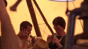 Glastonbury 2013 Professor Brian Cox and Matt Smith chat! At the Crows Nest 1