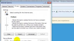 How to turn off cookies in internet explorer 8