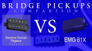 Seymour Duncan PEGASUS vs EMG 81X - Bridge Pickup Guitar Comparison / Demo