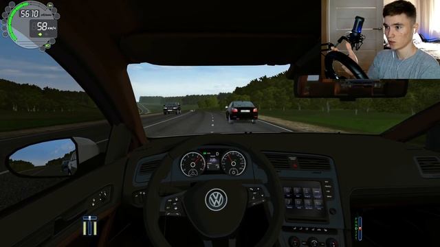 В горы с ПРИЦЕПОМ, у меня БОМБИТ!! - CITY CAR DRIVING на РУЛЕ! смотреть онлайн