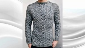 Подборка интересных идей вязаных мужских джемперов, свитеров и пуловеров