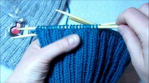 Мужская шапка резинкой 2*2. Как делать убавки для макушки