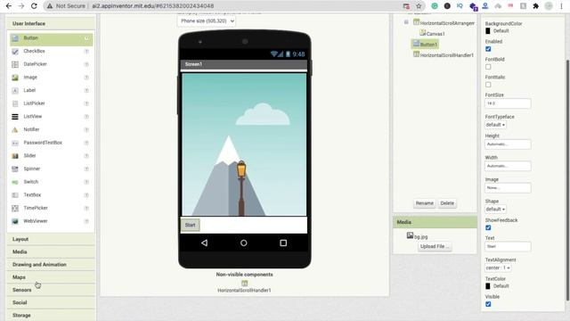 How to Make a Running Background in MIT App Inventor 2 [ Game Concept ]
