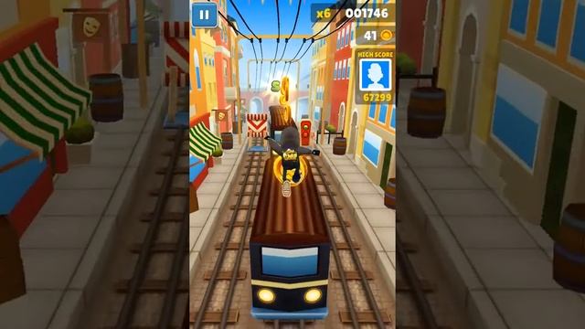 Прохождение игры Subway Surf смотреть онлайн
