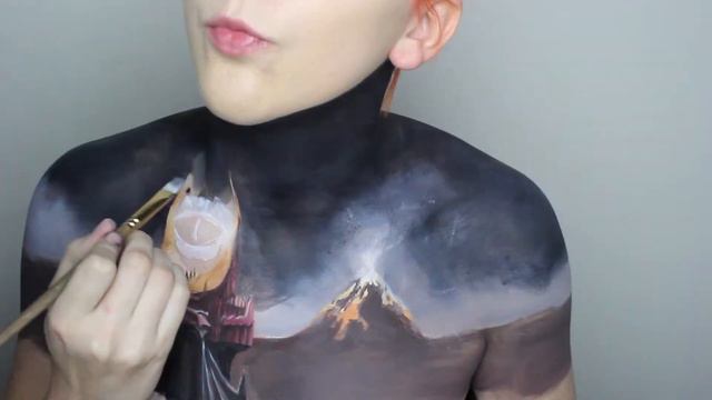 Mordor | Lord of the Rings Body Paint Timelapse смотреть онлайн