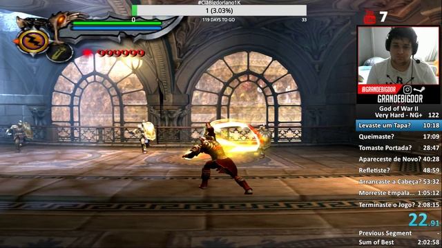GOD OF WAR II - Speedrun Very Hard sem Bug - Voltei xD #ClãBigdoriano1K смотреть онлайн