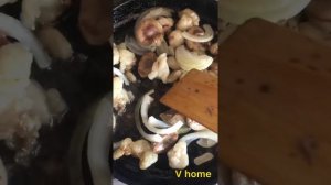 Необычное, но вкусное и  постое блюдо на Курбан-Байрам / Жаренные бараньи почки