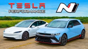 Кто победит в заезде: новая Tesla Model 3 Performance или Hyundai IONIQ 5 N?