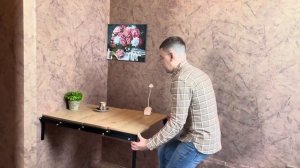 Полка-стол , трансформер .