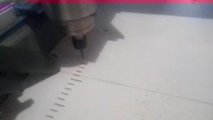 Постройка станка с ЧПУ часть 8 (первая фрезеровка-шкала на жертвенном столе)