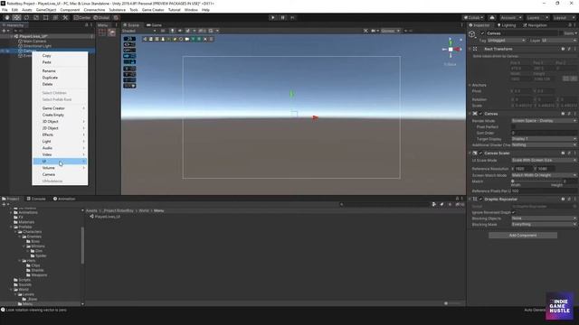 Unity Game Creator Tutorial - Setup Player Lives Scene Change - 33