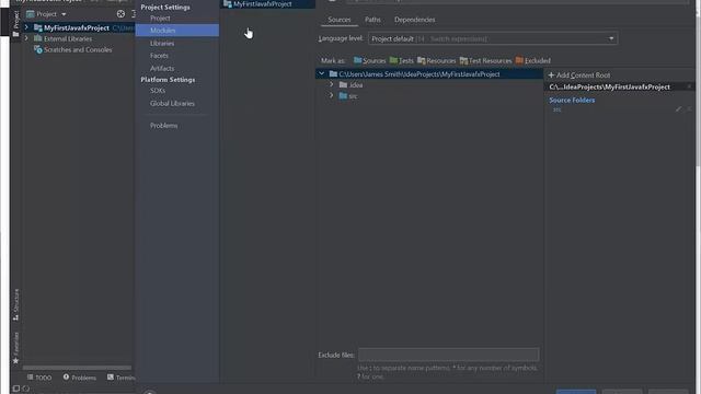 Practical Java: a first JavaFX project in IntelliJ using Windows 10