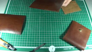 Кожаный кошелек ручной работы | изделие из кожи своими руками