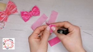 Самые стильные варианты бантиков из бархатной ленты. Бархатные бантики. Velvet ribbon/Diy