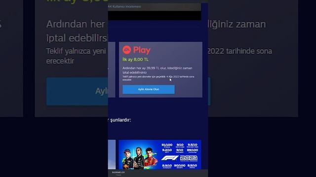 Steam'de EA Play İlk Aya Özel 8TL