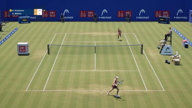 Matchpoint Tennis Championships (2022) | PS4 | Amanda Anisimova VS Heather Watson