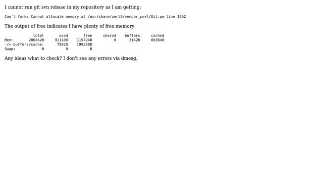git cannot allocate memory - git svn rebase смотреть онлайн