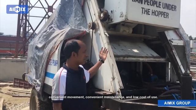 Как работает Aimix Бетоносмесительный насос смотреть онлайн