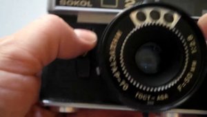 Фотоаппарат Сокол, объектив Индустар-70 F=50 мм 1:2,8. Лот 02139М