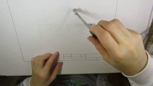 Построение перпендикуляра с помощью циркуля