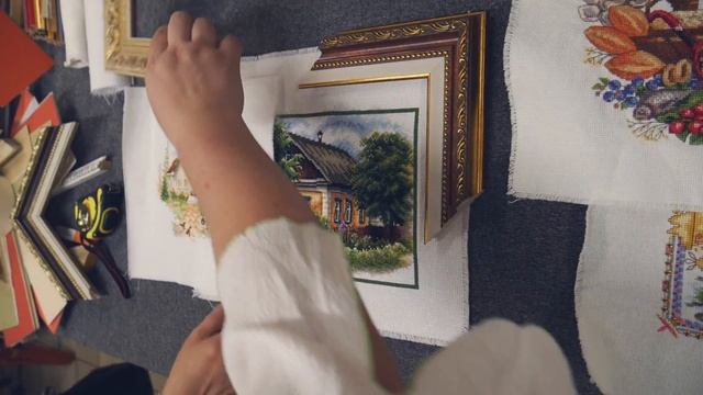 Пробуем, экспериментируем, подбираем багет и паспарту на любой вкус! смотреть онлайн