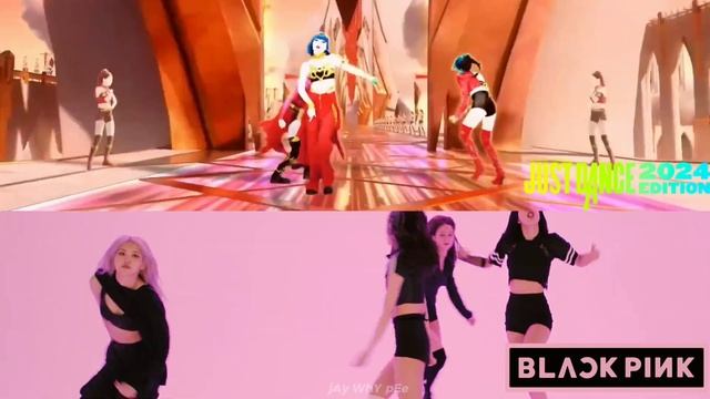 JUST DANCE 2024 - HOW YOU LIKE THAT BY BLACKPINK CHOREOGRAPHY COMPARISON смотреть онлайн