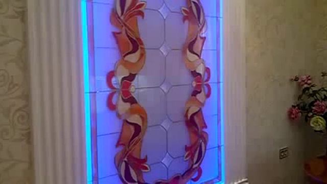 Витраж с подсветкой в нише очень красивый 2 смотреть онлайн