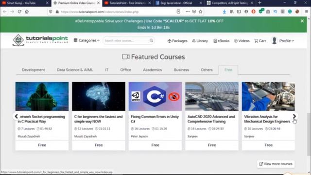 TutorialsPoint - Free Online Courses With Certificate | 50+ Free Courses | Free Certificate Online смотреть онлайн