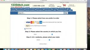 Как оформить заказ  на 123 stich.com