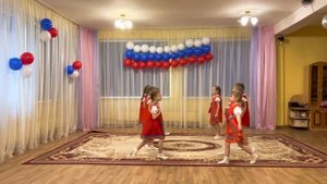 Танец «Россия». Подготовительная группа.