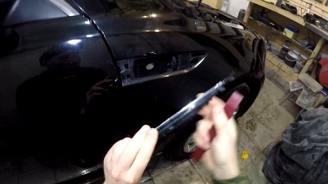 Как снять накладку/молдинг на передних крыльях Kia Optima 2010-2015 год смотреть онлайн