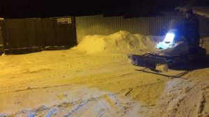 Чистим снег бураном