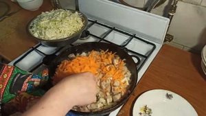 ТУШЁНАЯ КАПУСТА С МЯСОМ НА СКОВОРОДЕ ДЛЯ ДИАБЕТИКОВ #еладиабетиков