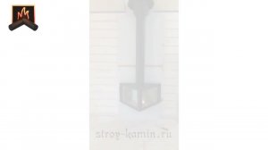 Камин подвесной Vertex Rocal в жилом доме из бруса: монтаж под ключ мастерами компании Стройкамин