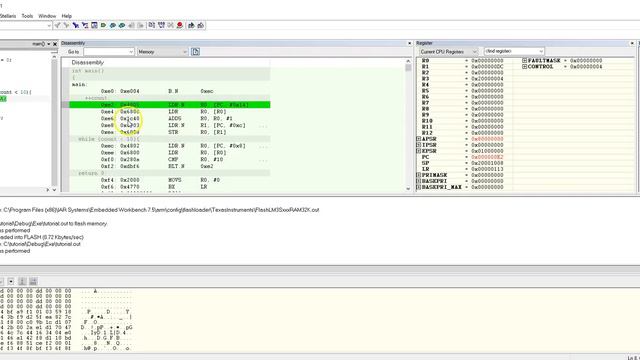 IAR workbench tutorial for the TM4C123 LaunchPad смотреть онлайн