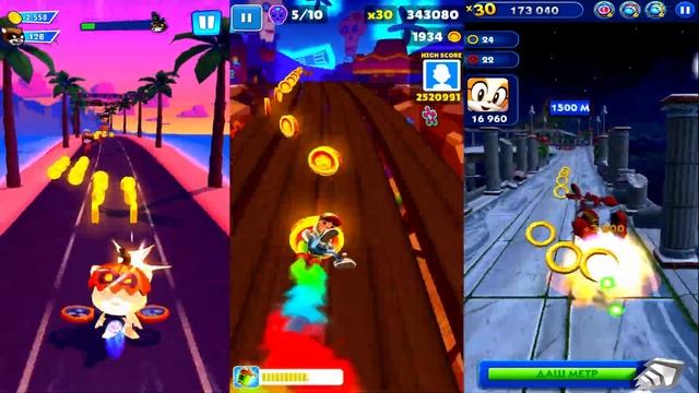 Talking Tom Hero Dash Супер Бен VS Subway Surfers MEXICO Jake VS Sonic Dash Вампир Шэдоу смотреть онлайн