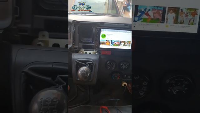 Toyota Hiace installation Android player 7"display Reverse camera install stereo screen Bright King