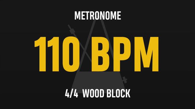 110 BPM 4/4 - Best Metronome (Sound : Wood block) смотреть онлайн