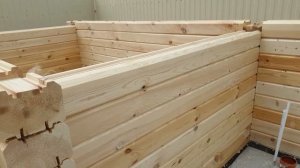 #Баня 6х8 из #профилированного бруса с #комнатой отдыха. СК Строим Дом Мечты