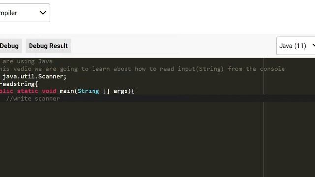 Java(how to read the string from console/user) смотреть онлайн