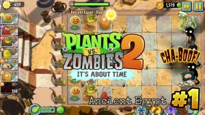 Plants vs Zombies 2 | Ancient Egypt | Day 1 (Helloween Theme)